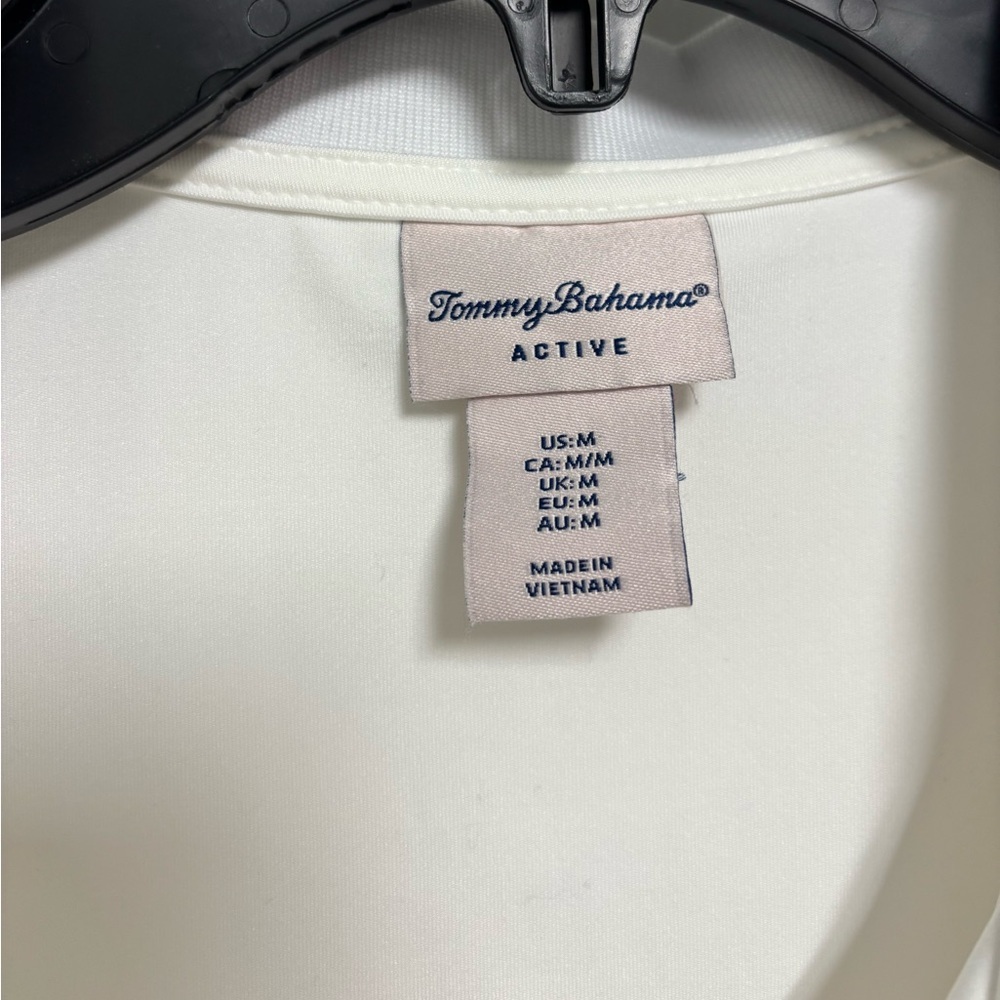 Tommy Bahama Active Sleeveless Golf Top White 1/4 Zip Collared Sporty Size M - Picture 5 of 8